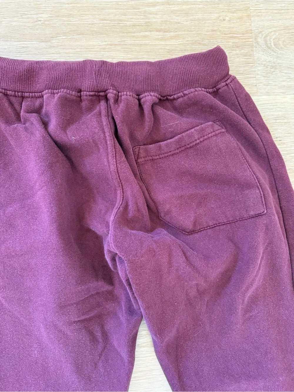 Fashion Nova Men Burgundy Jogger Sweatpants Small Fleece